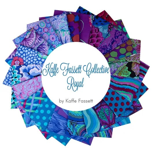 Kaffe Fassett Collective - Classics Plus Royal 10" Squares