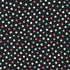 Gelato Polka Dots Black Japanese quilting cotton fabric by Sevenberry for Robert Kaufman featuring white, pink, and sky blue polka dots on a black background.