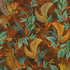 Golden Feathers Birds & Foliage Cayenne metallic quilting fabric by Studio RK for Robert Kaufman featuring elegant birds flying among leafy foliage on a rich cayenne background with shimmering gold metallic accents.