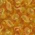 Golden Feathers Paisley Vine Orange Spice metallic quilting fabric by Studio RK for Robert Kaufman featuring elegant paisley vines on a rich orange spice background with gold metallic accents.