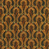 Golden Feathers Paisley Swirls Redwood metallic quilting cotton fabric by Studio RK for Robert Kaufman featuring ornate gold and copper paisley swirl motifs on a rich redwood brown background.