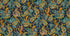 Golden Feathers Birds Navy Metallic cotton fabric by Studio RK for Robert Kaufman featuring elegant birds, ornate paisley feathers and floral motifs with metallic gold accents on a navy background, ideal for quilting, bags and home décor.
