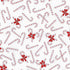 Holiday Charms - Candy Canes Silver Metallic Yardage
