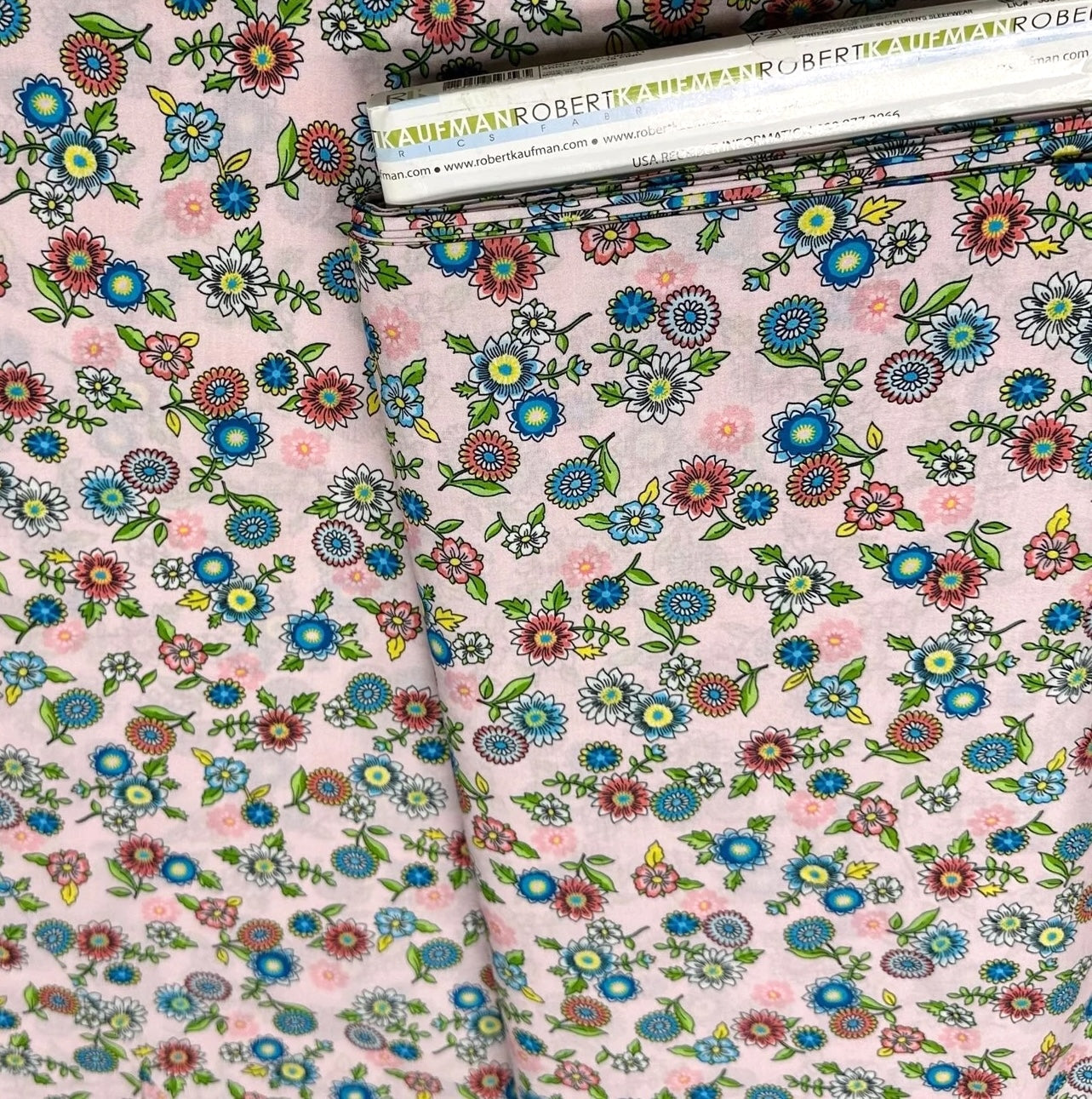 London Calling 11 Lawn - Floral Pink Yardage