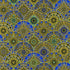 Jaikumari - Medallions Sapphire Metallic Fabric