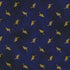 Jaikumari - Leaves Midnight Metallic Fabric