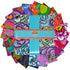 Kaffe Fassett August 2025 Hot 10 inch squares layer cake with vibrant floral prints.