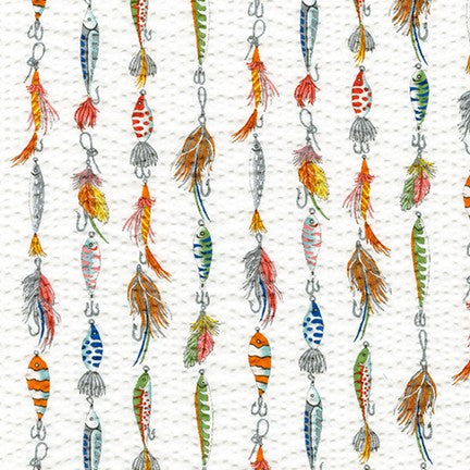 Plisse Collection - Fishing Baits and Lures White Yardage