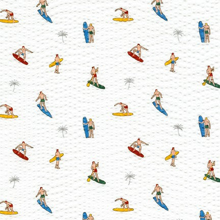 Plisse Collection - Tropical Sports White Yardage