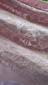 Light Lilac Embroidered Georgette Fabric - Lucknowi Work