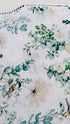 Chickadee Cheer – Chickadees and Flowers Natural with Gold Metallic Fabric by Hoffman Fabrics