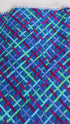 Mad Plaid Cobalt Fabric by Brandon Mably – Blue plaid cotton from Free Spirit