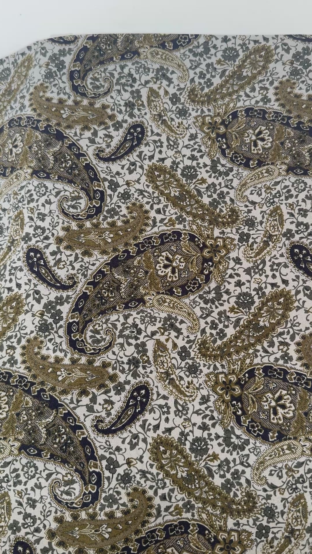 Vintage Petals and Paisleys - Paisley Gray Fabric by Sevenberry for Robert Kaufman
