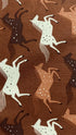 Wild Horses Delightful Golden Canvas Fabric – horse print by Loes Van Oosten from Wild & Free for Cotton + Steel.