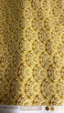 Jaikumari Scallop Gold metallic cotton fabric by Studio RK for Robert Kaufman – gold scallop pattern with metallic sheen, 43"/44" wide