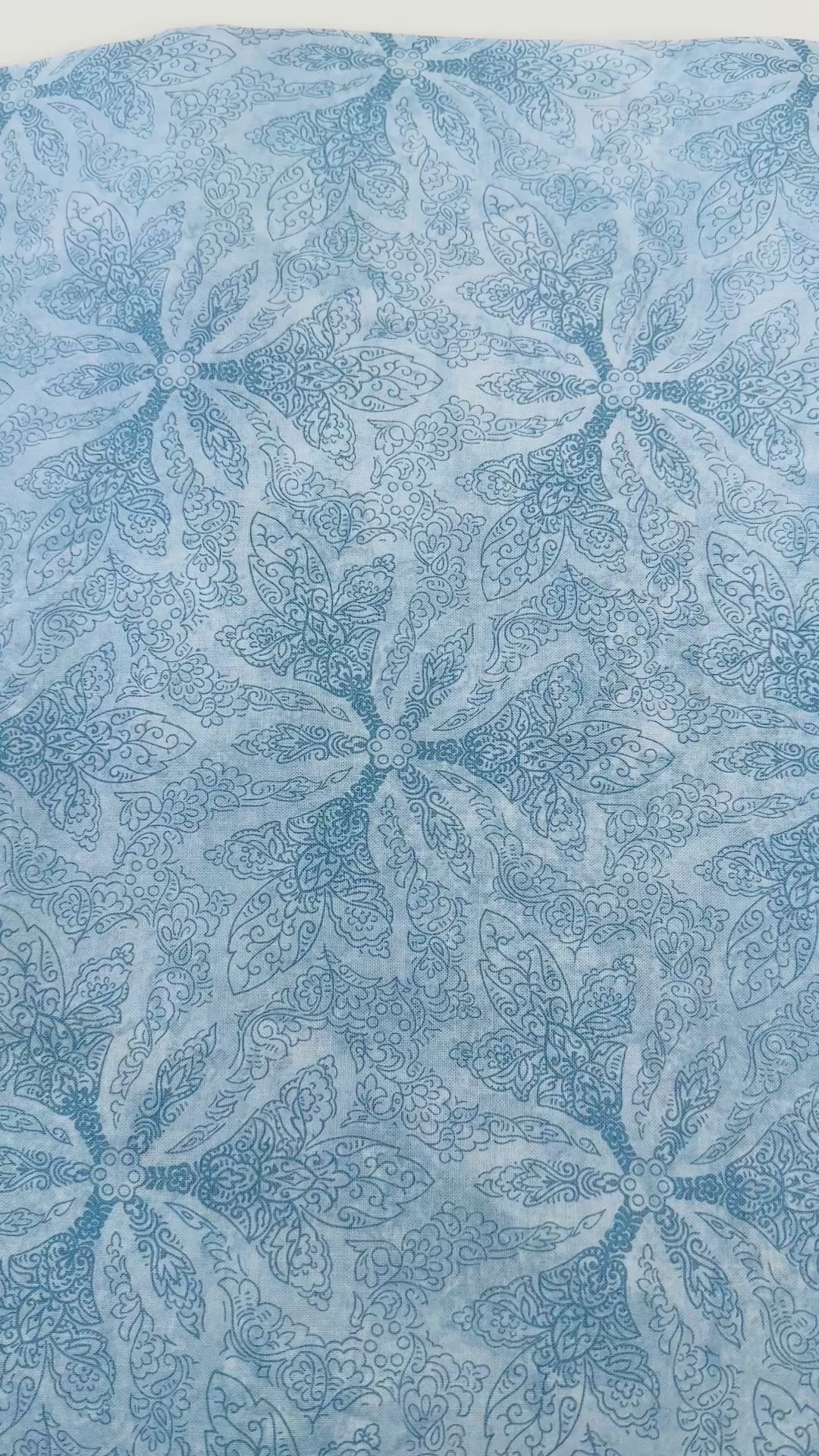 Maison – Fleur Light Blue Floral Fabric by Jinny Beyer for RJR Fabrics