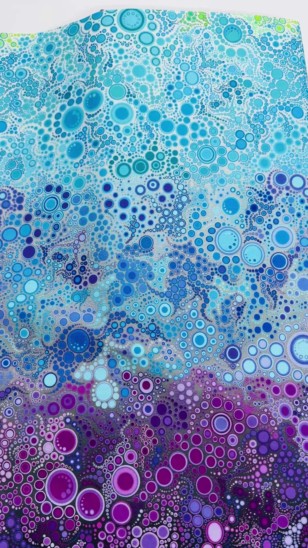 Effervescence Adventure colorful bubble digital print fabric by Amelia Caruso for Robert Kaufman