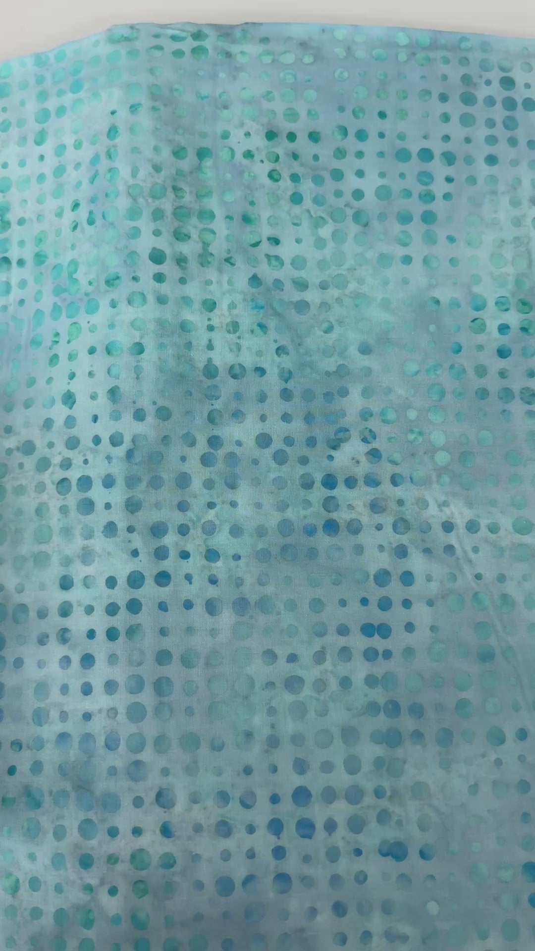 Dots Ocean Batik Fabric by Jinny Beyer – blue batik cotton with dotted design from Malam Batiks VIII for RJR Fabrics.