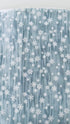 Forest Frost metallic snowflakes fabric in frosty blue by Moda Fabrics