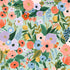 Garden Party Mint Fabric by Rifle Paper Co. for Cotton + Steel – mint green quilting cotton with delicate floral and leaf patterns.