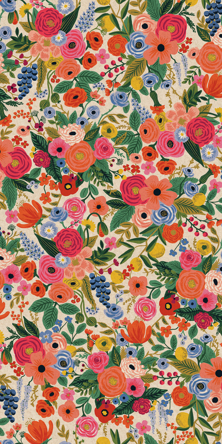 Wildwood - Garden Party Pink Canvas Yardage
