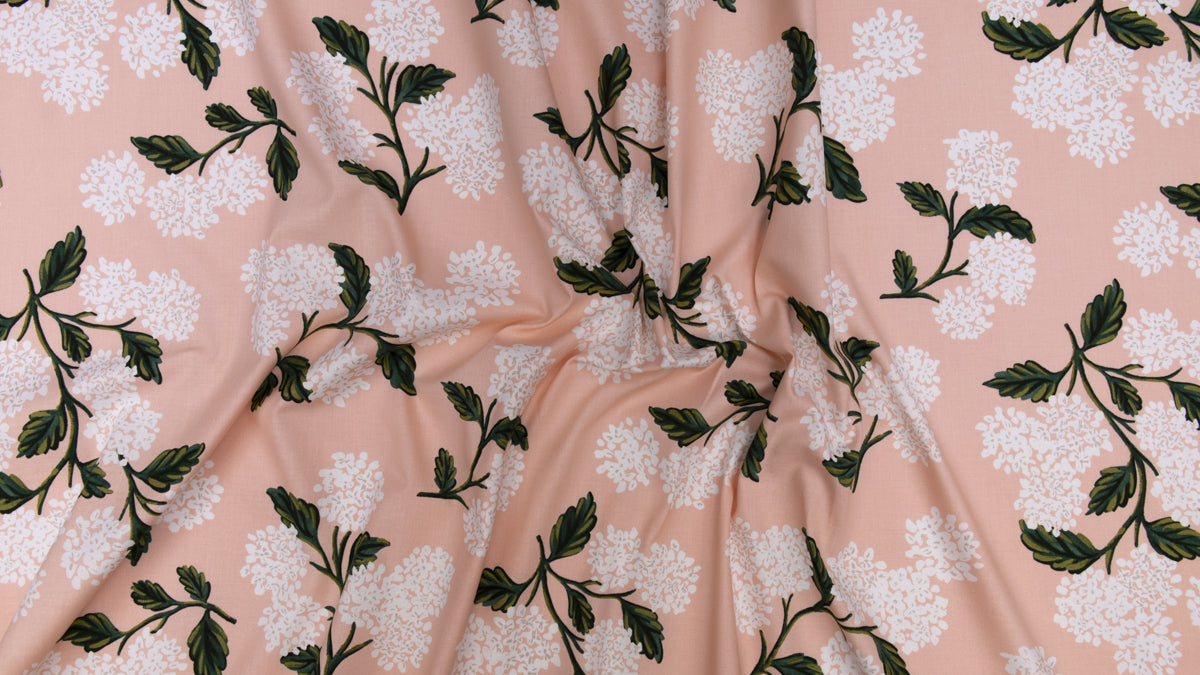 Meadow - Hydrangea - Blush Lawn Yardage