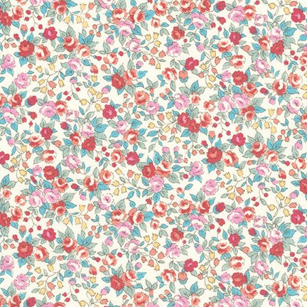 Sevenberry Bouquet – Florals Blossom Fabric by Robert Kaufman – Soft floral cotton fabric for quilting and crafts.