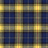 57" Width - Sevenberry Classic Plaid Yarn Dyed Twill - Blue Yardage