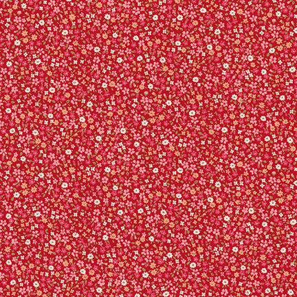 Sevenberry Petite Garden - Petite Florals Red - Remnant