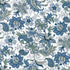 Vintage Fleur Floral White quilting fabric by Sevenberry for Robert Kaufman featuring blue and green vintage floral bouquets and paisley designs on a white premium Japanese cotton background.