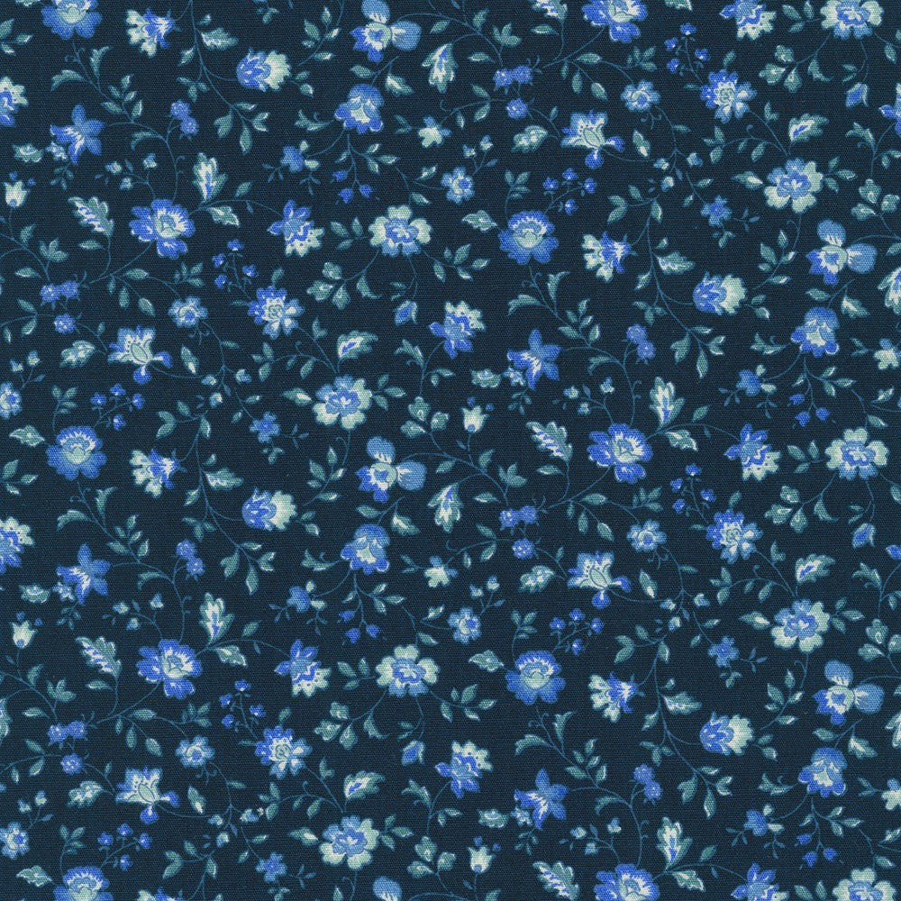 Sevenberry Vintage Mini Fleur - Florals Navy - Remnant