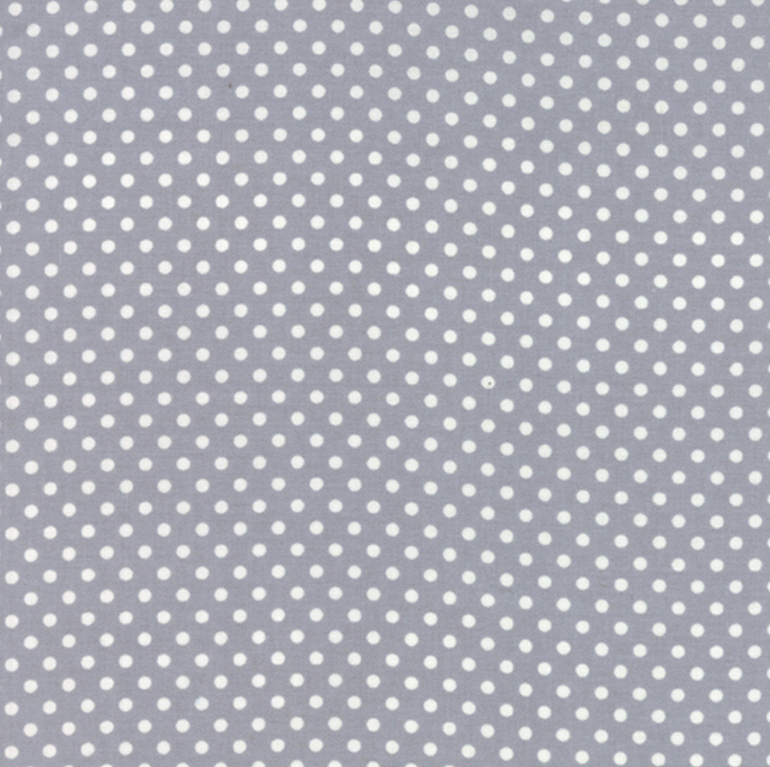 45" Dottie Small Dots on Steel Grey 45009 66 by Moda | Royal Motif 
