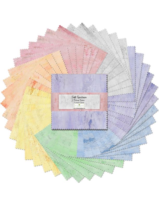 Soft Spectrum 5 Karat Gems/Charm Pack