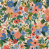 Garden Party Blue canvas fabric by Rifle Paper Co. – floral cotton-linen blend from the Wildwood collection for Cotton + Steel.