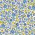 Bloom - Spring Chintz Blue - 1/2 Yard Remnant