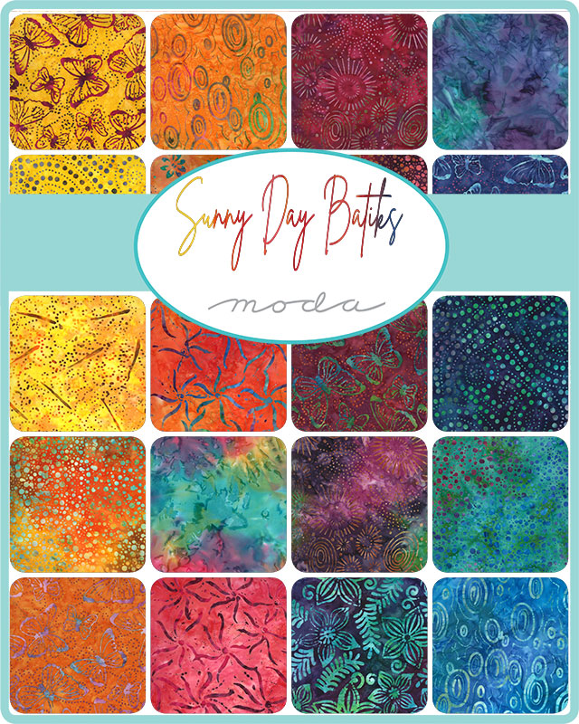 Moda Fabrics - Sunny Day Batik Charm Pack 