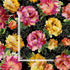 Felicity - Medium Metallic Peonies on Black by Timeless Treasures