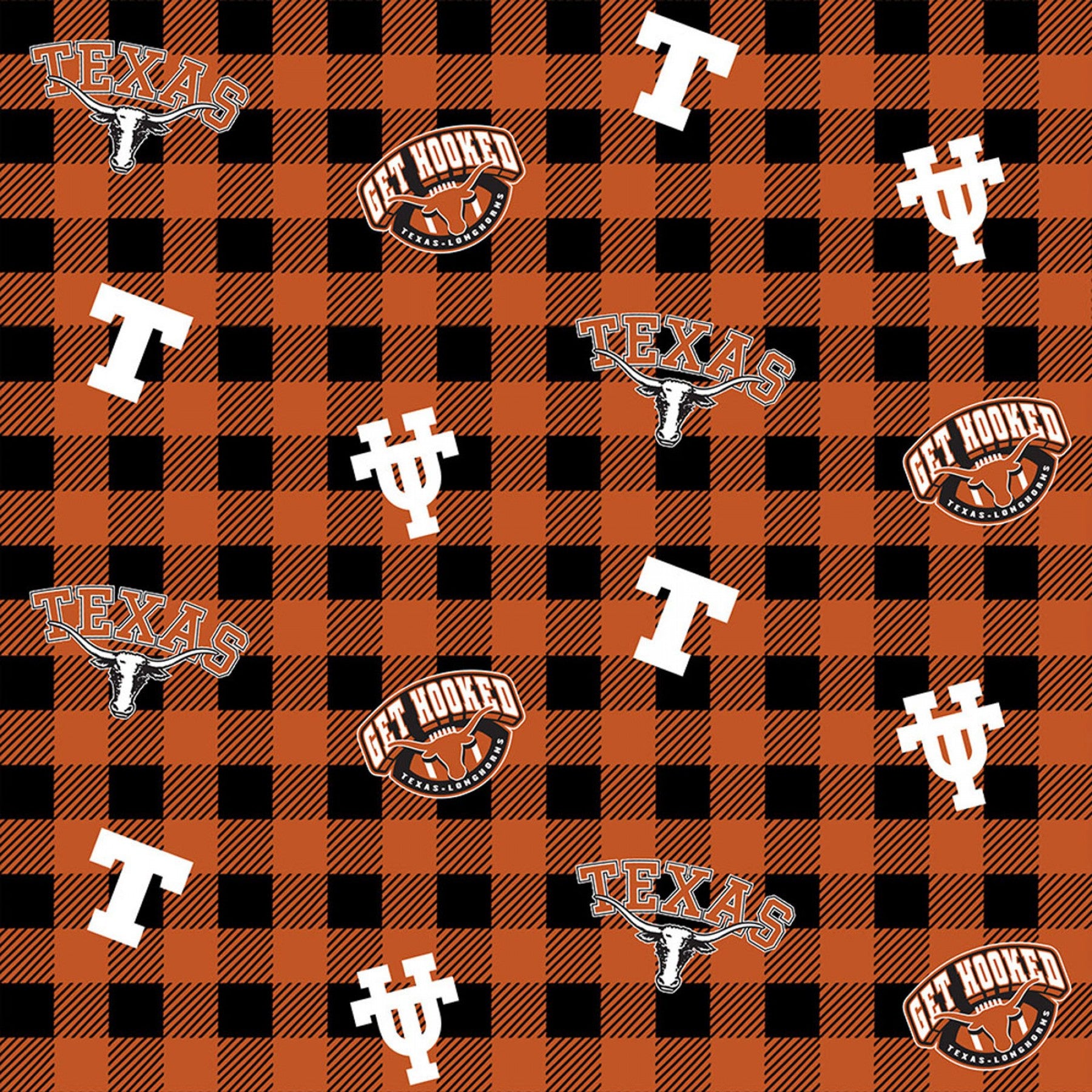Licensed Colleges Fabrics - University of Texas by Sykel Enterprises