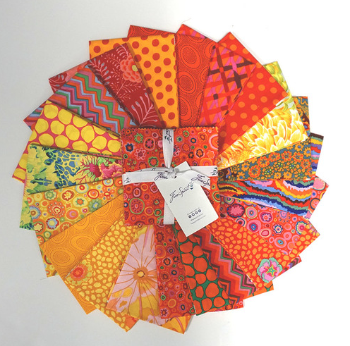 Kaffe Fassett Citrus 5" Squares/Charm Pack by Free Spirit Fabrics
