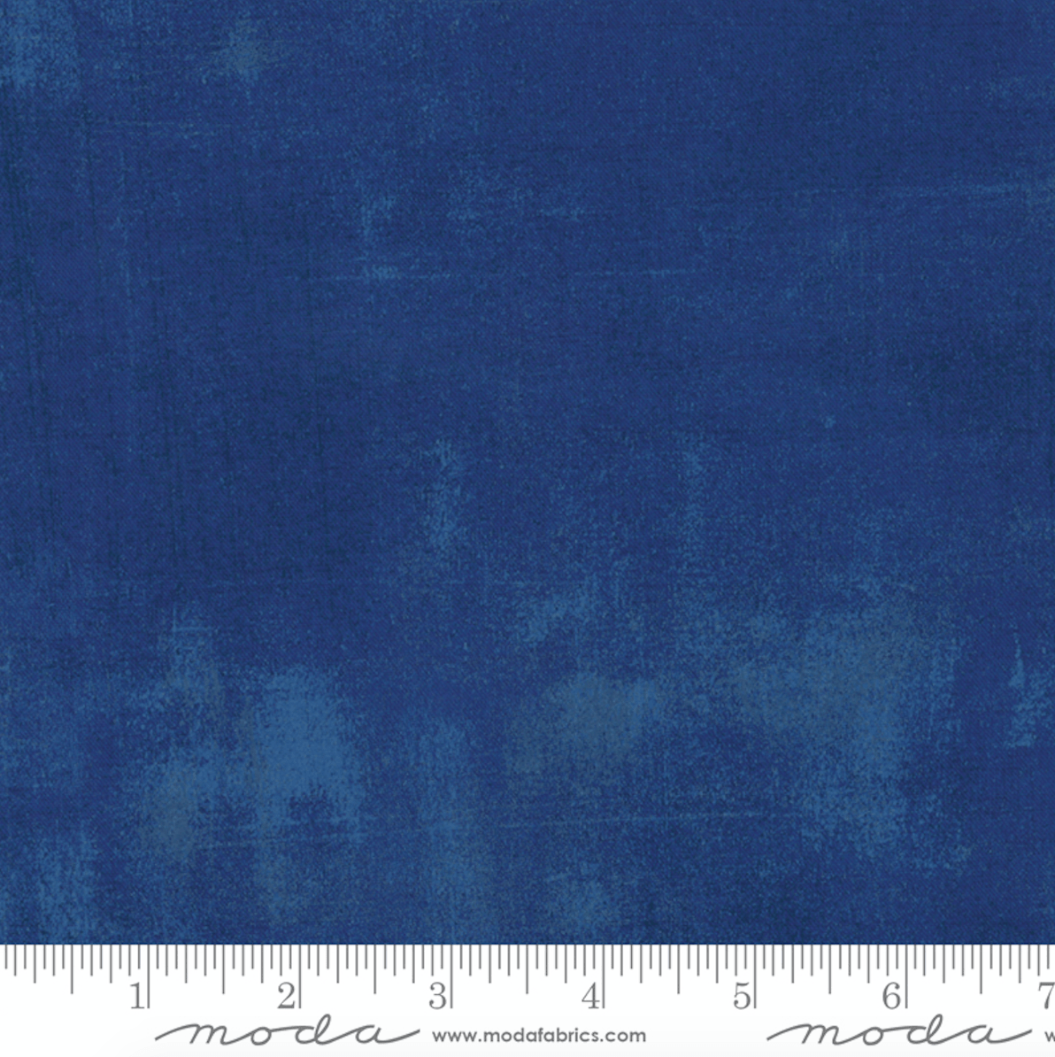 Grunge Cobalt 108-inch wide quilt backing fabric by BasicGrey for Moda Fabrics, featuring textured deep blue cotton.