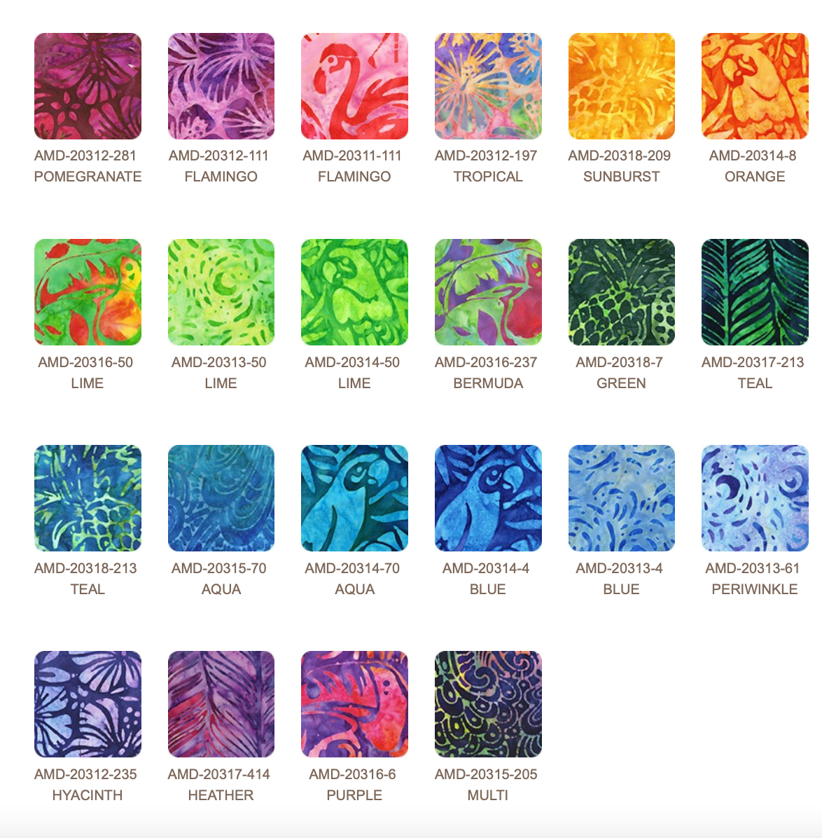 Artisan Batiks Welcome To Paradise Charm Pack | Robert Kaufman 