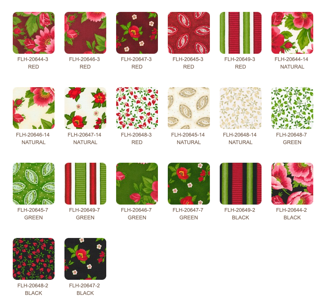 Flowerhouse Scarlet's Garden Charm Pack
