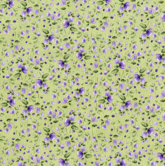 Garden Wall Perennial Fabric by Briar Hill Designs – soft floral print from June’s Cottage collection for RJR Fabrics.