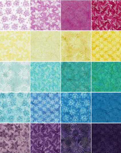 Island Batik - Floral Wonders Batik Strip Pack
