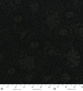 RJR - Shiny Objects Precious Metals Lace Black