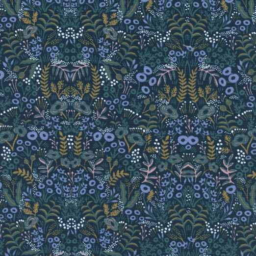 Menagerie - Tapestry Navy Cotton Fabric