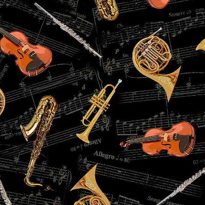 Orchestra Instruments with Music Background