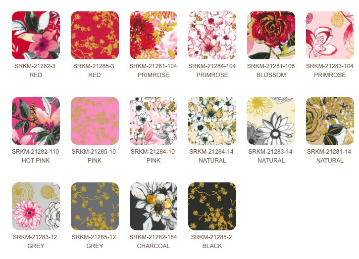 Robert Kaufman - Rosette Charm Squares