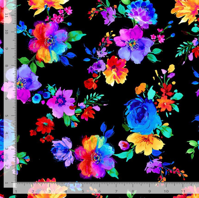 Untamed Beauty - Small Bright Painted Florals