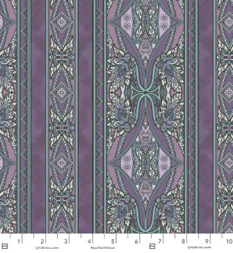 Maison - Border Taupe Mauve by Jinny Beyer